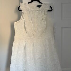 ModCloth White Eyelet Dress
